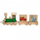 Vlak puzzle - dopravní prostředky