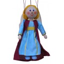 Dřevěná loutka - Středověká princezna, 20 cm