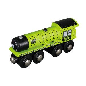 Parní lokomotiva - zelená