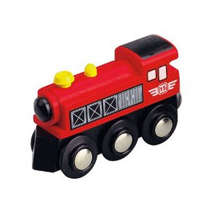 Parní lokomotiva - červená